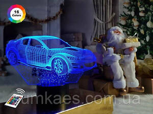 Нічник-світильник 3D 'Автомобіль 6' 3DTOYSLAMP 18х25 см CL0029294