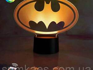 Нічник-світильник 3D 'Бетмен 3' 17х21 см 3DTOYSLAMP (2000002619178)