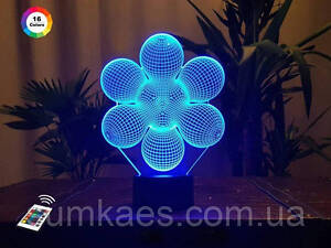 Нічник-світильник 3D 'Начало' 18х21 см 3DTOYSLAMP (2000002625728)