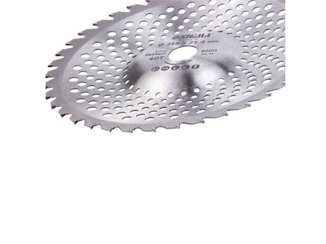 Ніж для тримера Sigma з твердосплавними напайками 255x25.4мм 40T хвилястий (5624621) - Фото 5