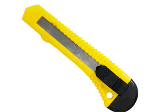 Нож канцелярский H-Tone 18 мм желтый (KNIFE-HT-JJ40605A-18)