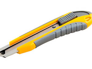 Ніж Mastertool 18 мм прогумований + 2 леза (17-0111)