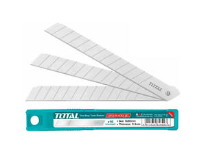 Ніж монтажний Total THT5190901 леза для ножів 9мм,10шт. (THT5190901)