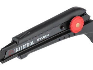 Ніж сегментний Intertool-Storm 18 мм гвинтовий для лінолеуму (HT-0539)