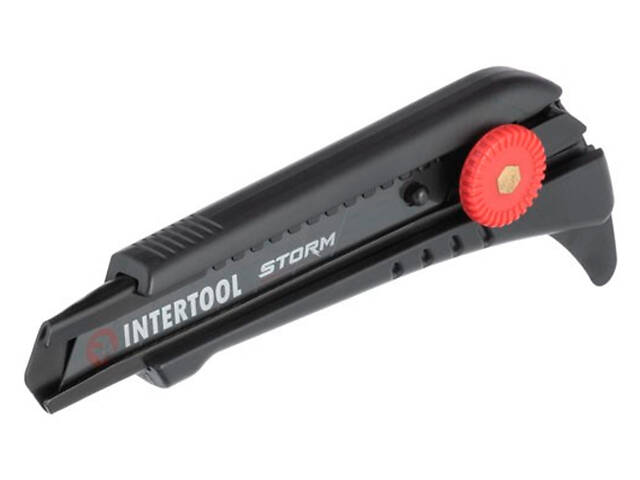Ніж сегментний Intertool-Storm 18 мм гвинтовий для лінолеуму (HT-0539) - Фото 1