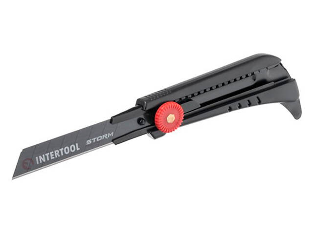 Ніж сегментний Intertool-Storm 18 мм гвинтовий для лінолеуму (HT-0539) - Фото 5