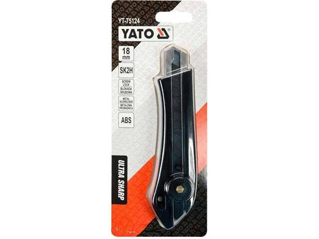 Будівельний ніж висувне лезо 18 мм YATO YT-75124 - Фото 5