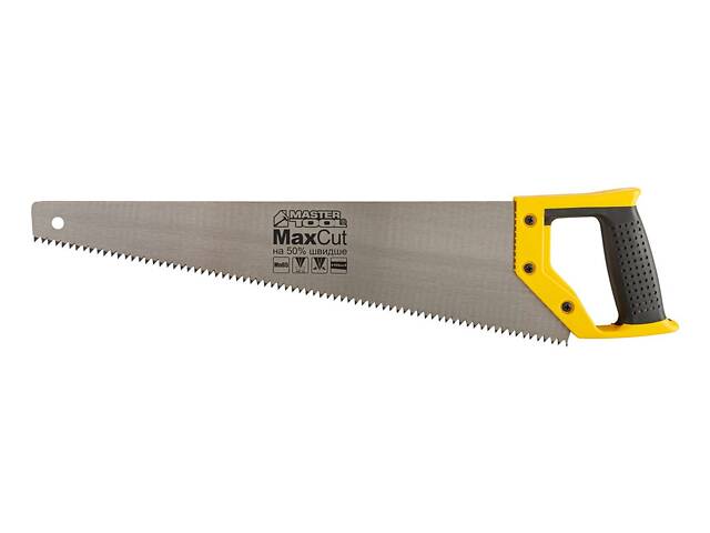 Ножівка столярна MASTERTOOL 4TPI MAX CUT 450 мм загартований зуб 2-D заточування поліроване 14-2645 Ножівка столярна MASTERTOOL 4TPI MAX CUT 450 мм загартований зуб 2-D заточування поліроване 14-2645