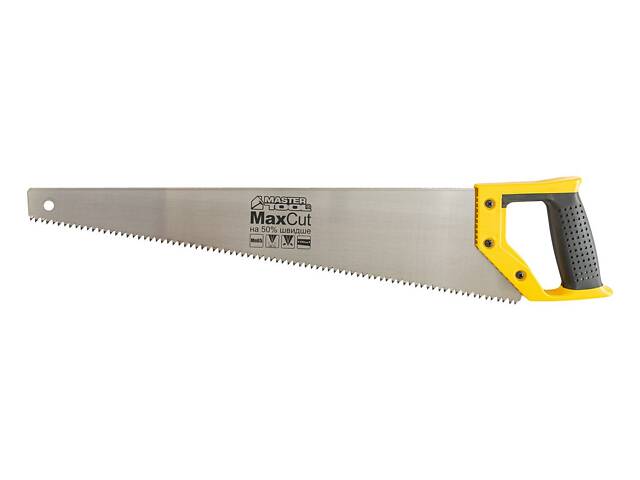 Ножівка столярна MASTERTOOL 4TPI MAX CUT 500 мм загартований зуб 2-D заточування поліроване 14-2650 Ножівка столярна MASTERTOOL 4TPI MAX CUT 500 мм загартований зуб 2-D заточування поліроване 14-2650