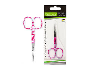 Ножиці для видалення кутикули Beauty LUXURY манікюрні вигнуті кольорові