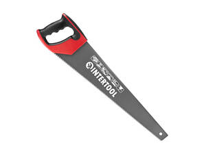 Ножівка по дереву Intertool 500 мм потрійна заточка 7T х 1' з тефлоновим покриттям (HT-3109)