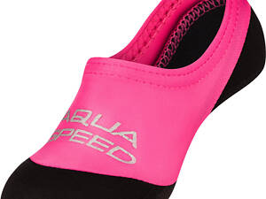 Носки для бассейна Aqua Speed NEO SOCKS 6107 (177-03) 28-30 Черно-розовый (5908217661074)