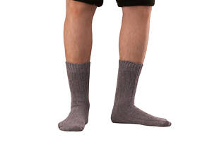 Шкарпетки сірі з натуральної овечої шерсті «Nebat» 39-42