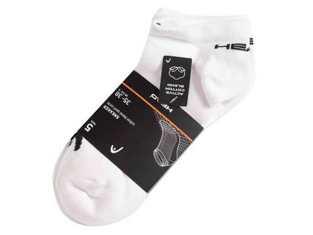 Носки Head Sneaker 3P Unisex 781501001-300 5 пар Білий 39-42 (8718824640907) - Фото 5