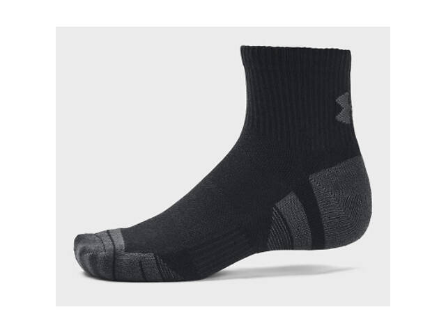 Носки Under Armour 1379510-001 Performance Tech 3 пари Qtr чорний LG (196884000998) - Фото 2
