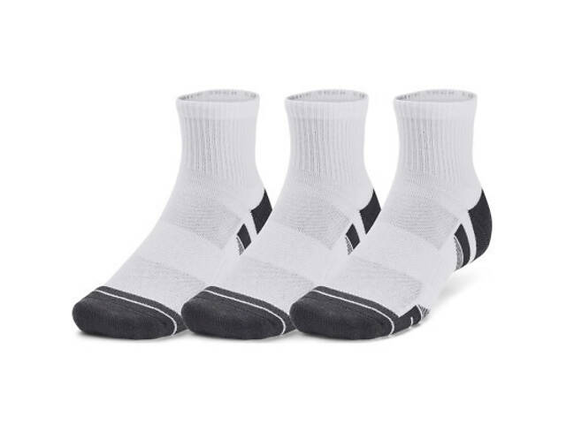 Носки Under Armour 1379510-100 Performance Tech 3 пари Qtr білий LG (196884002114) - Фото 1