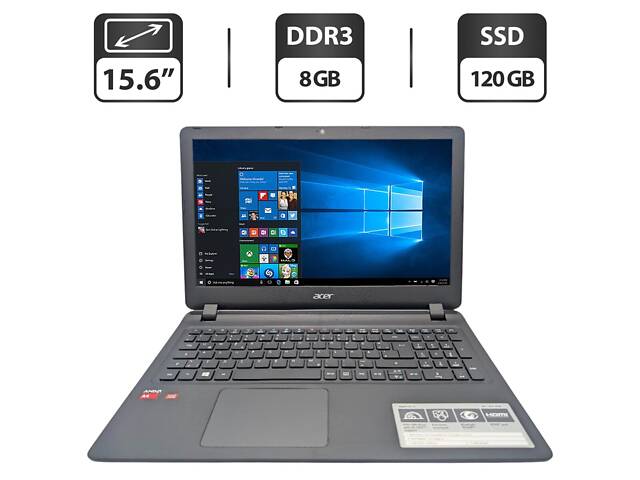 Ноутбук Acer Aspire ES1-523/ 15.6' (1366x768)/ A4-7210/ 8GB RAM/ 120GB SSD/ Radeon R3 - Фото 1