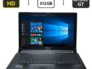 Ноутбук Asus N73S/ 17.3' (1920x1080)/ i7-2630QM/ 20GB RAM/ 512GB SSD/ GeForce GT 520M 1GB