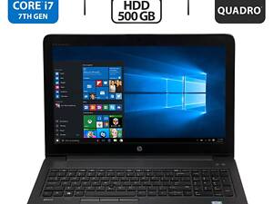 Ноутбук Б-класс HP ZBook 15 G4/ 15.6' (1920x1080)/ i7-7820HQ/ 32GB RAM/ 512GB SSD/ Quadro M2200 4GB