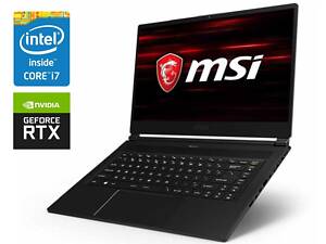 Ігровий ноутбук б-клас MSI GS65 Stealth 9SG/ 15.6' (1920x1080) IPS/ i7-9750H/ 16GB RAM/ 512GB SSD/ RTX 2080 Max-Q 8GB