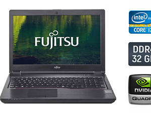 Мобільна робоча станція Fujitsu Celsius H780/ 15.6' (1920x1080) IPS/ i7-8750H/ 32GB RAM/ 512GB SSD/ Quadro P600 4GB