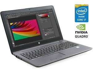 Ноутбук HP ZBook 15 G3/ 15.6' (1920x1080)/ i7-6700HQ/ 8GB RAM/ 240GB SSD/ Quadro M1000M 2GB