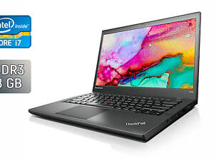 Ноутбук Lenovo ThinkPad T440s/ 14' (1600x900)/ i7-4600U/ 8GB RAM/ 256GB SSD/ HD 4400