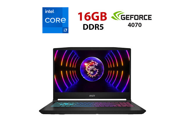 Ноутбук MSI Katana 15 B12VGK-080NEU/ 15.6' (1920x1080) IPS/ i7-12650H/ 16GB RAM/ 480GB SSD/ RTX 4070 8GB - Фото 1
