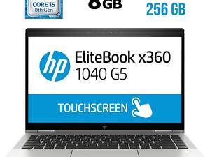 Ноутбук-трансформер Б-класс HP EliteBook x360 1040 G5 / 14' (1920x1080) IPS Touch / Intel Core i5-8350U (4 (8) ядра по 1