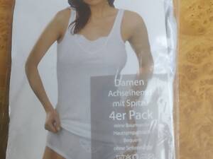 НОВА Жіноча біла футлолка, бавовна без бокових швов, НІМЕЧЧИНА ЕКО