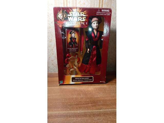 НОВАЯ Редкая Коллекционная Кукла Hasbro 1998 Star Wars Ultimate Hair Queen Amidala Серия 'Queen Amidala' 61778 из США - Фото 1
