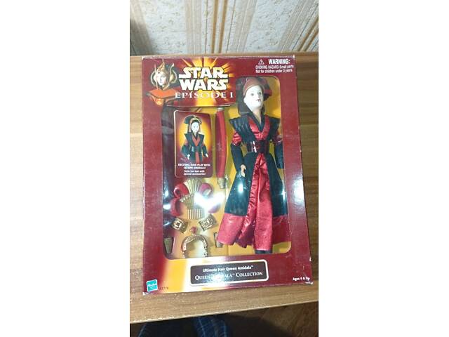 НОВАЯ Редкая Коллекционная Кукла Hasbro 1998 Star Wars Ultimate Hair Queen Amidala Серия 'Queen Amidala' 61778 из США - Фото 2