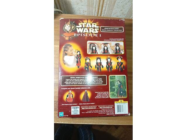 НОВАЯ Редкая Коллекционная Кукла Hasbro 1998 Star Wars Ultimate Hair Queen Amidala Серия 'Queen Amidala' 61778 из США - Фото 3