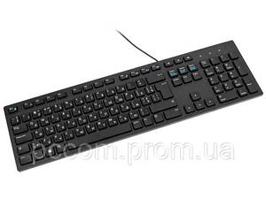 Новая проводная клавиатура Dell KB216 с кириллицей (наклейки)