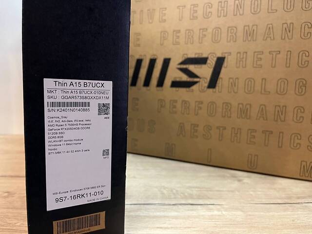 НОВЫЙ MSI Thin A15 | 144 Hz | Ryzen 5 7535HS | RTX 2050 - Фото 9