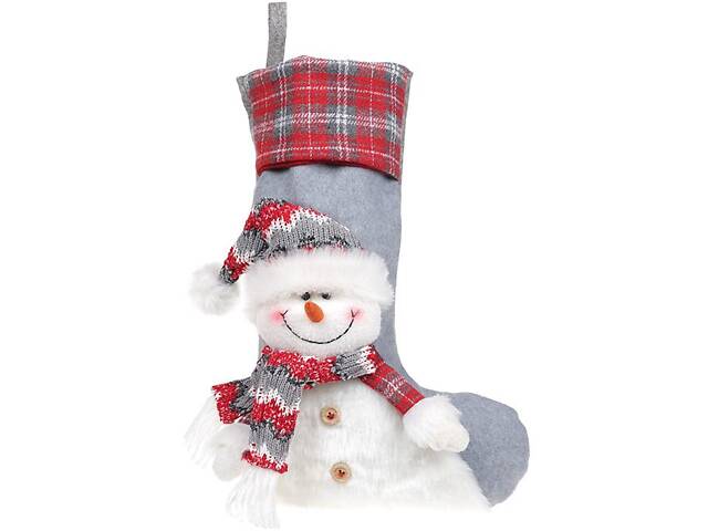 Новогодний декор-носок Snowman grey BonaDi DP186335
