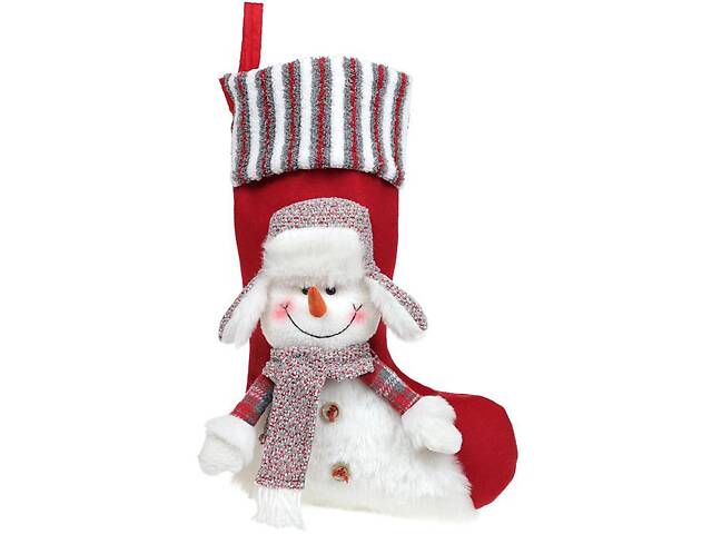 Новогодний декор-носок Snowman red DP186334