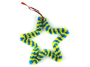 Новорічна підвіска зірка каркасна d 25 см