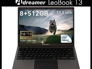 Новий-Ноутбук Adreamer Leobook 13/SSD 512GB /RAM 8GB/13.3 2.5k UHD+
