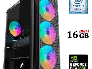 Новый ПК Dtop Gaming i596 Tower/ i5-9400F/ 16GB RAM/ 480GB SSD/ GeForce GTX 1660 Super 6GB