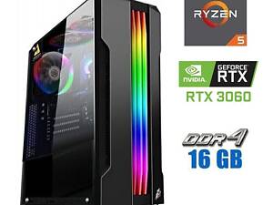 Новий ігровий ПК Tower/ Ryzen 5 3600/ 16GB RAM/ 480GB SSD/ GeForce RTX 3060 8GB