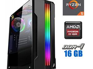 Новий ігровий ПК Tower/ Ryzen 5 3600/ 16GB RAM/ 500GB SSD/ Radeon RX 6600 8GB