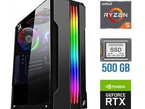 Новый ПК Tower/ Ryzen 5 4500/ 16GB RAM/ 500GB SSD/ GeForce RTX 4060 8GB