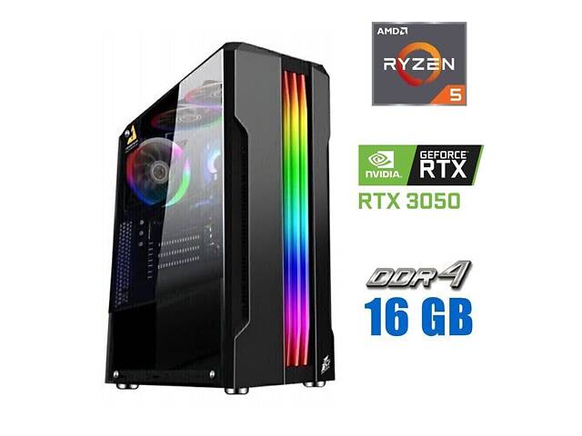 Новый ПК Tower/ Ryzen 5 5500/ 16GB RAM/ 480GB SSD/ GeForce RTX 3060 8GB