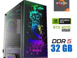 Новий ігровий ПК Tower/ Ryzen 5 7500F/ 32GB RAM/ 1000GB SSD/ GeForce RTX 4070 SUPER 12GB