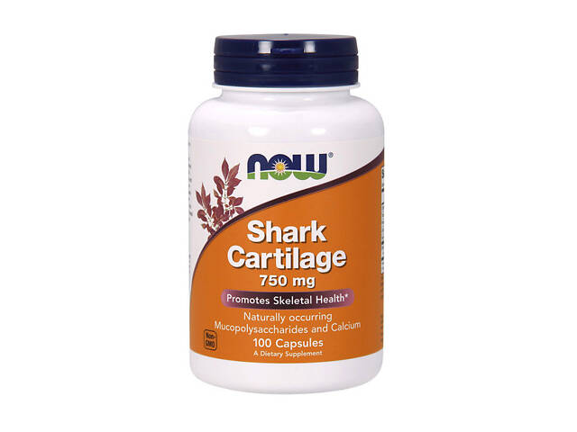 NOW Shark Cartilage 750 mg 100 caps - Фото 1