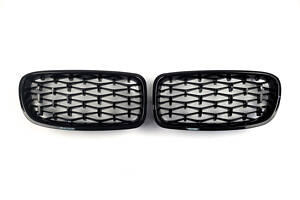 Ноздрі на BMW 3 Series F30 / F31 / F35 2012-2018 рік Diamond (Чорні )