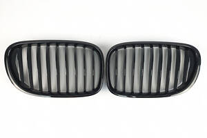 Ніздрі на BMW 7 Series F01/F02 2008-2015 рік Чорні Глянцеві