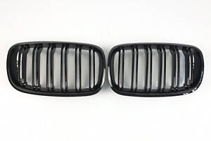 Ноздри на BMW X5 E70 2007-2013 год Черные Глянцевые ( Двойные M-Look )