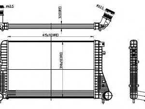 NRF 30306. Радиатор интеркулера